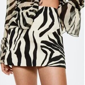 Zebra Mini Skirt | Mango